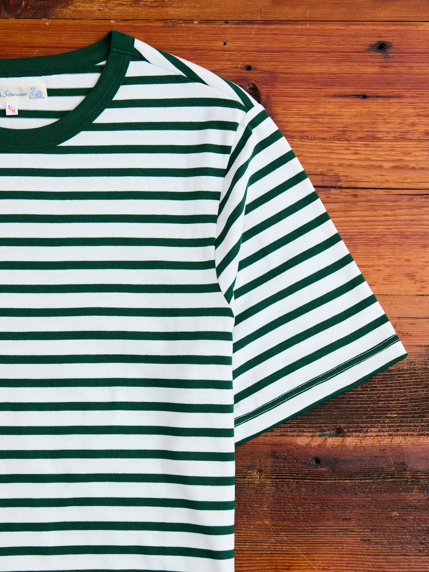 2M14 "Good Originals" 7.9oz Relaxed T-Shirt in Green/White