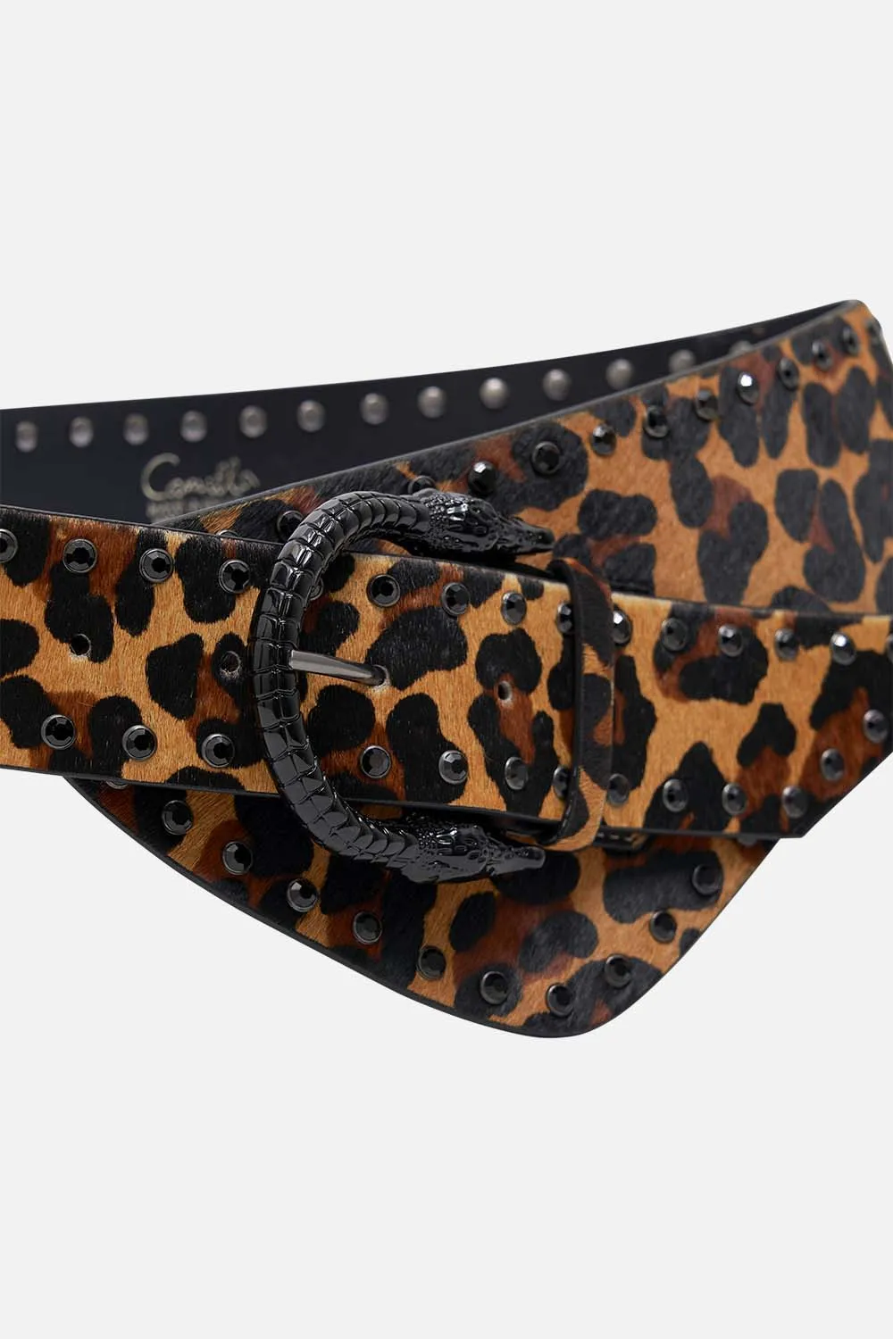 ASYMMETRIC BELT LEOPARD PRINT