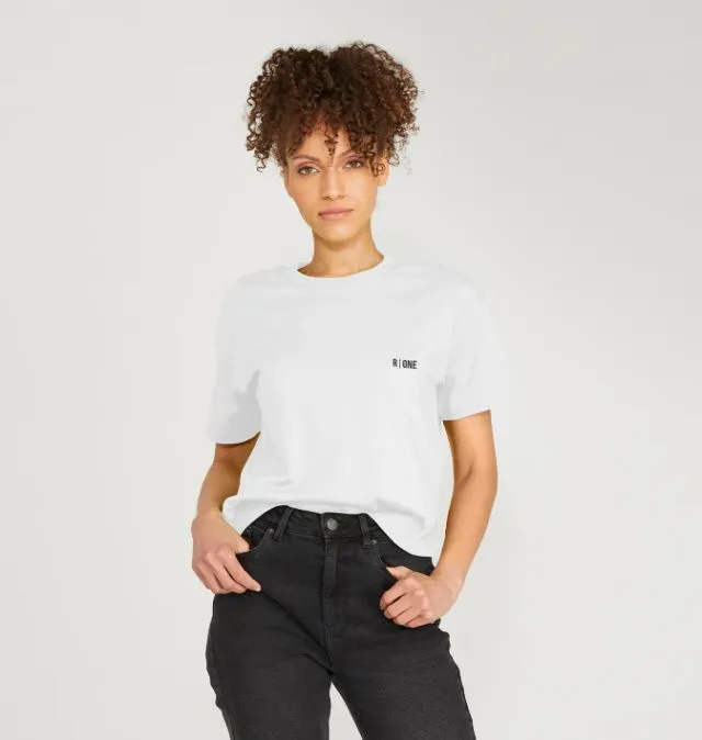 B-Relaxed Crop T-shirt White