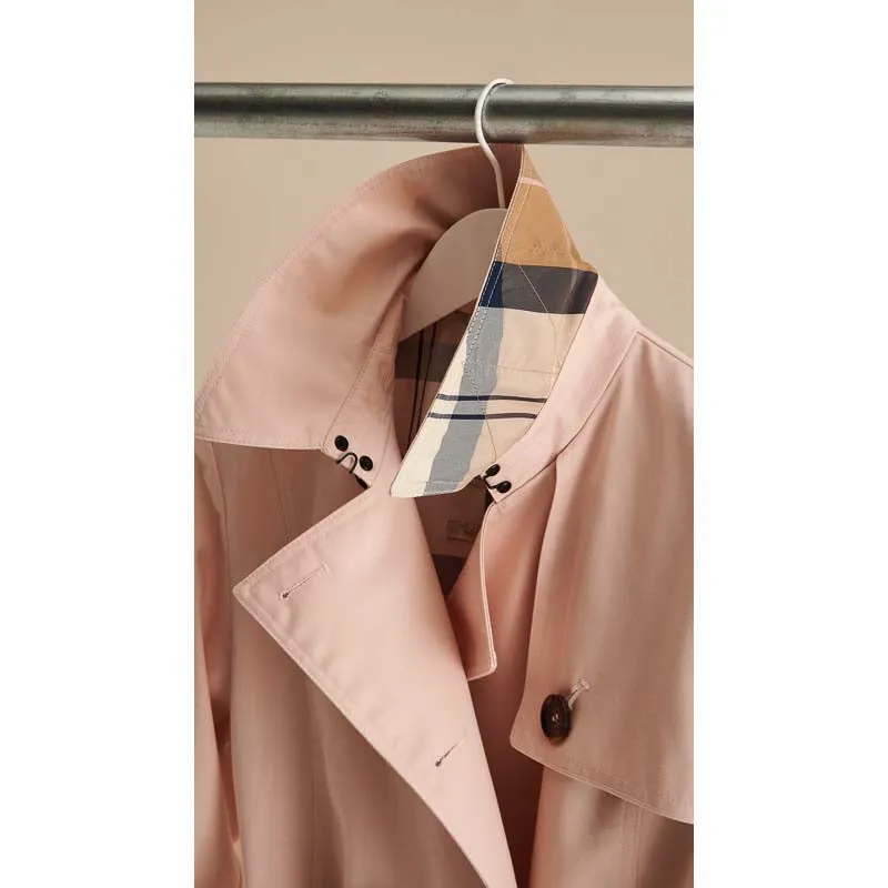 Barbour Greta Ladies Showerproof Trench - Primrose Pink/Primrose Hessian