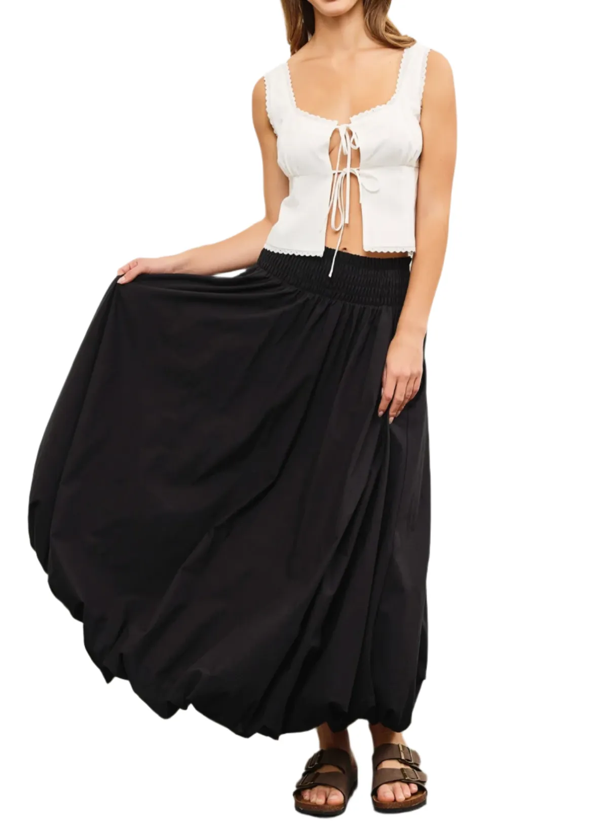 Black Onyx Bubble Skirt