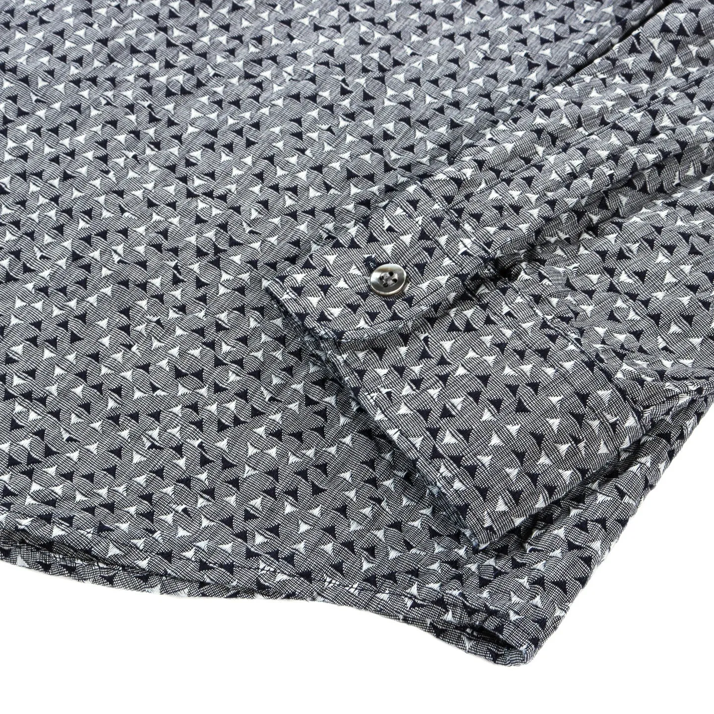 BLUE BLUE JAPAN INDIGO 'YAMA-KOMON' JACQUARD LS SHIRT