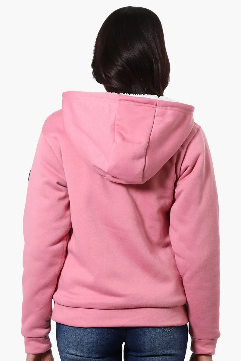 Canada Weather Gear Fleece Lined Zip Up Hoodie - Pink