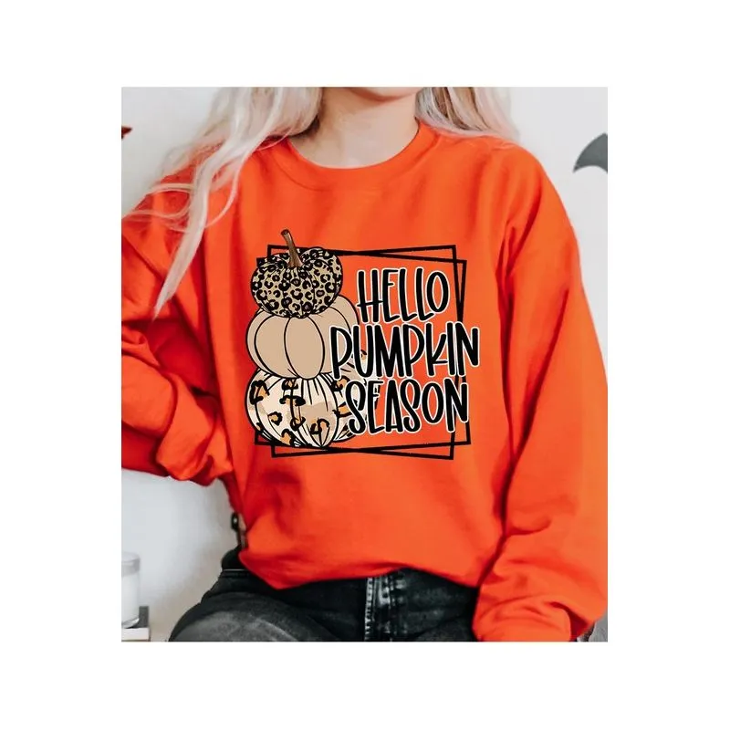 COLOR BEAR Hello Pumpkin Season Fleece Sweatshirt