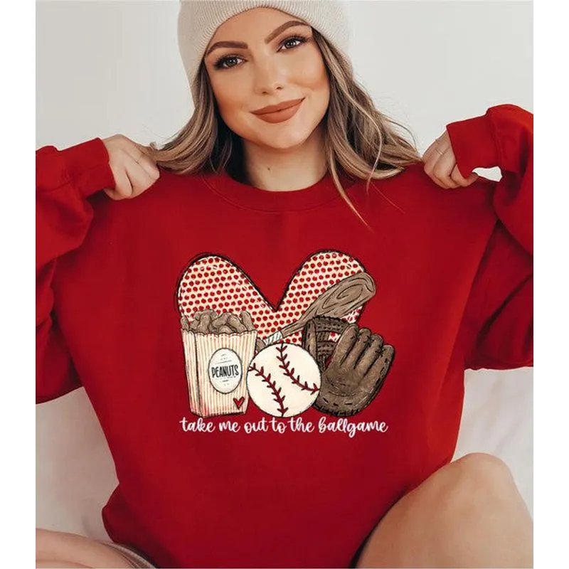 COLOR BEAR "Take me to Ball Game" Baseball Graphic Sweatshirt