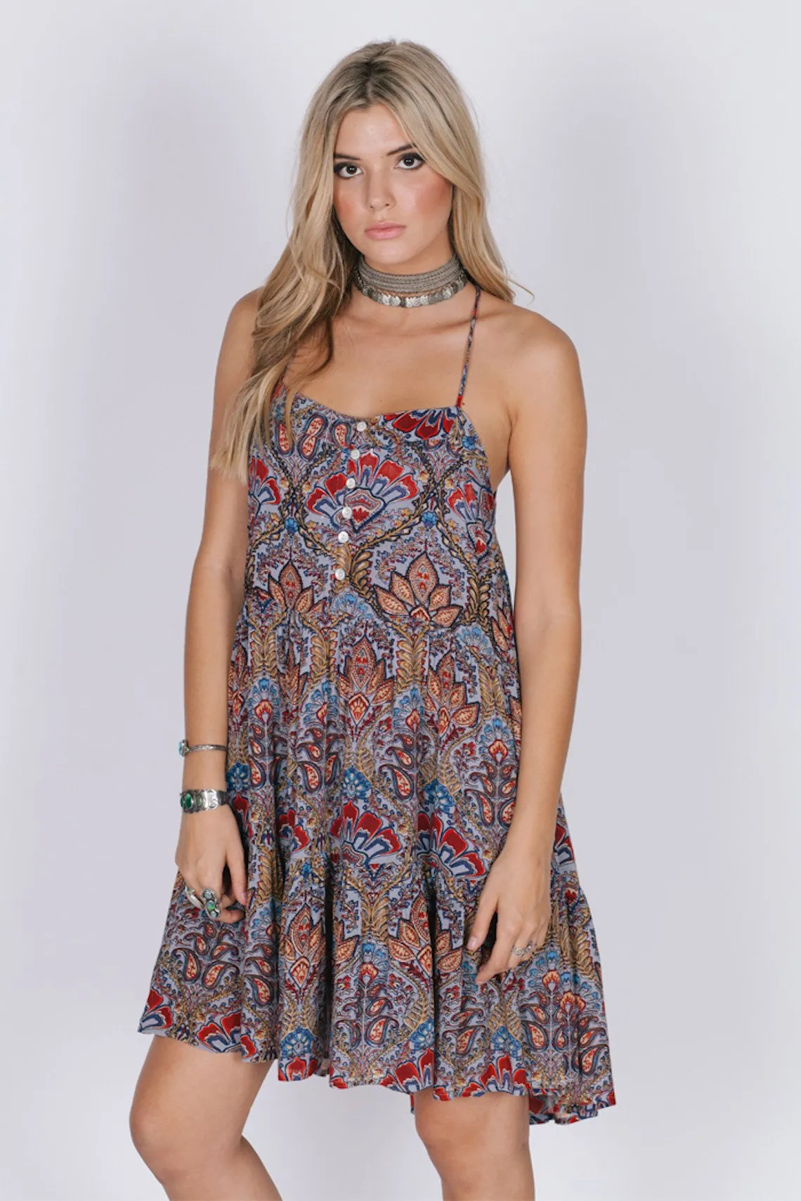 DESERT FLOWER SHORT DRESS