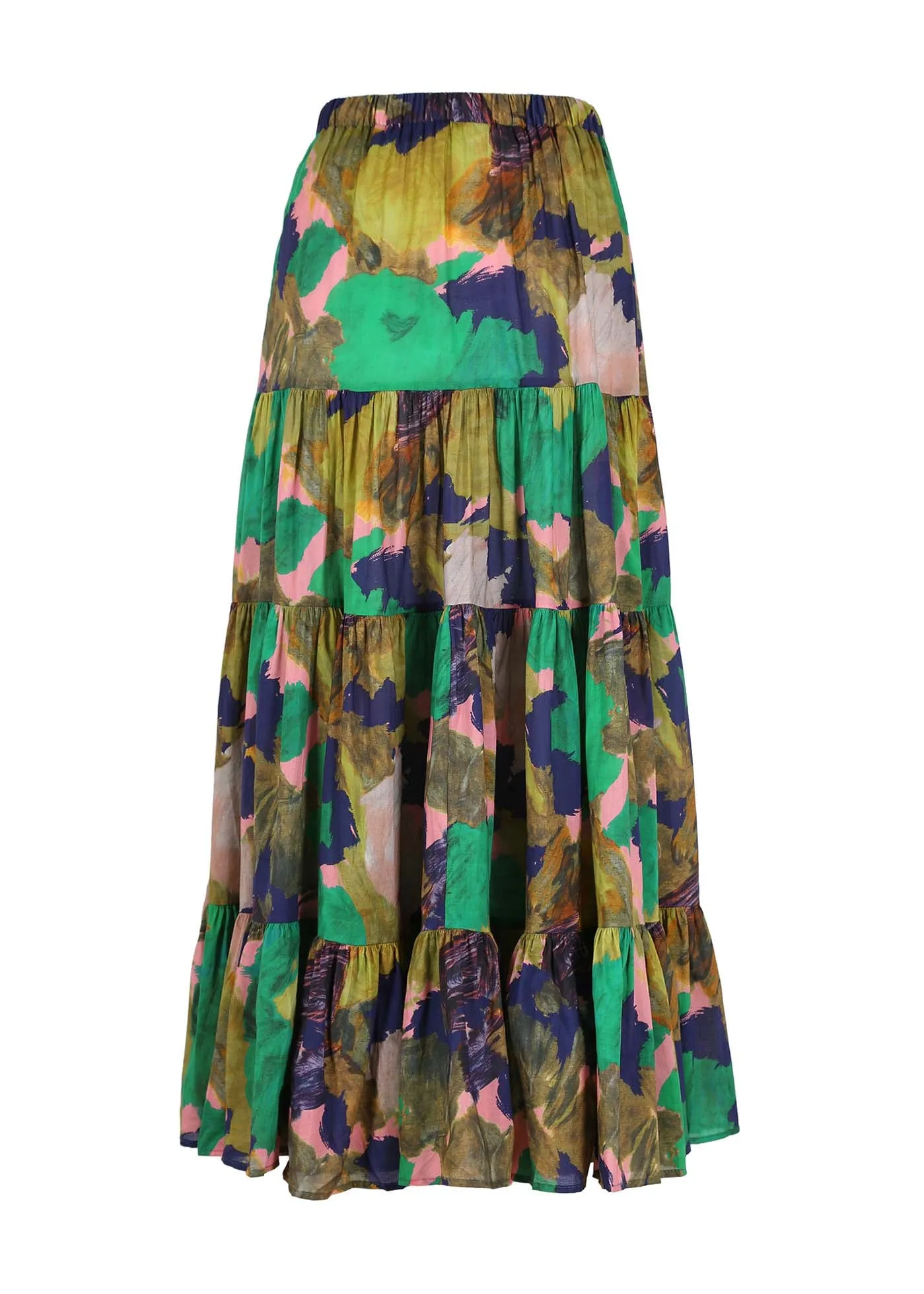 Fiorella LAX Tiered Skirt Jungle in Cotton Voile