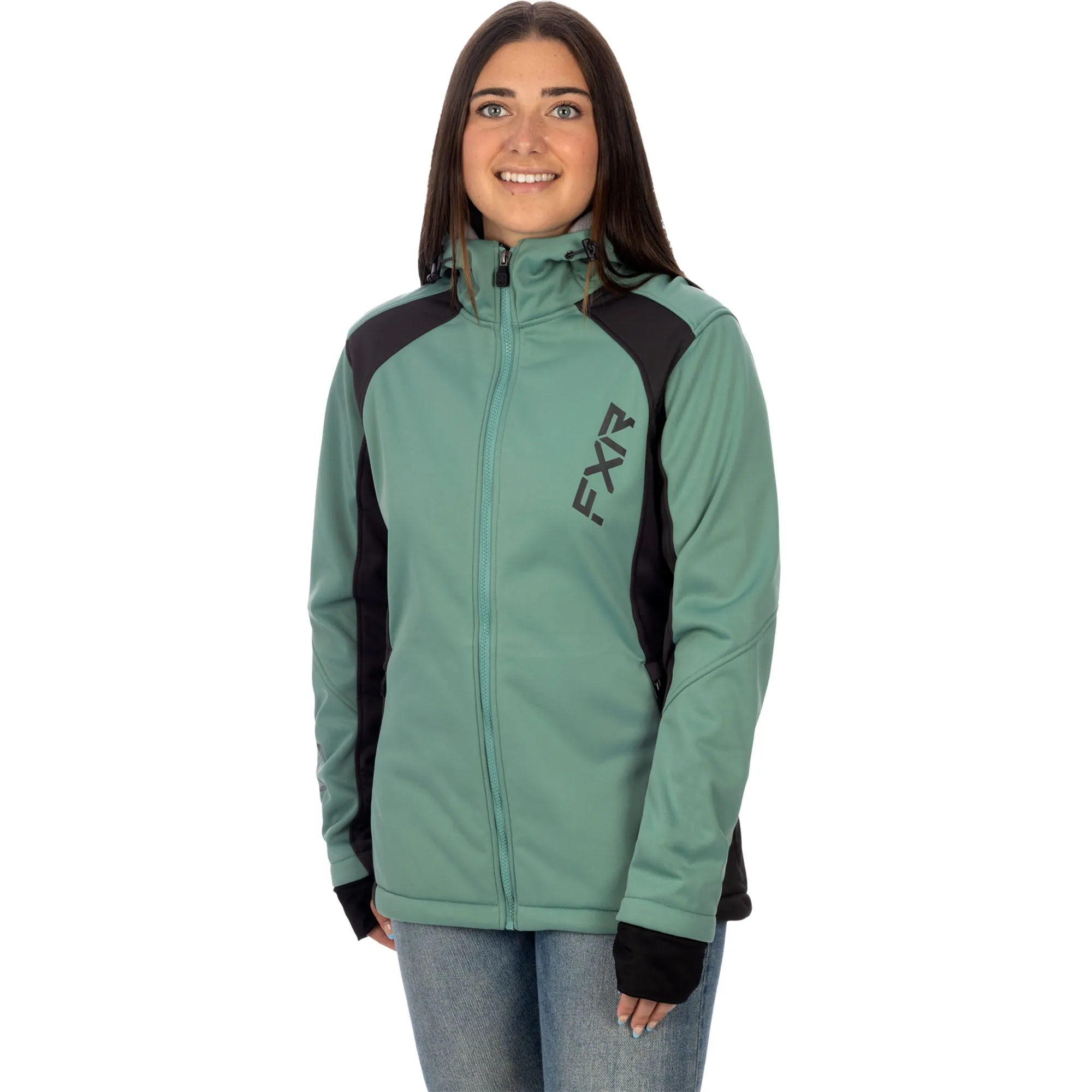 FXR Pulse Softshell Jacket Sage/Charcoal Green