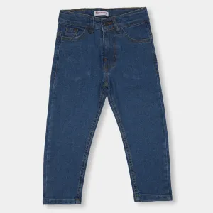 Girls Pant Denim Basic F22 - Mid Blue