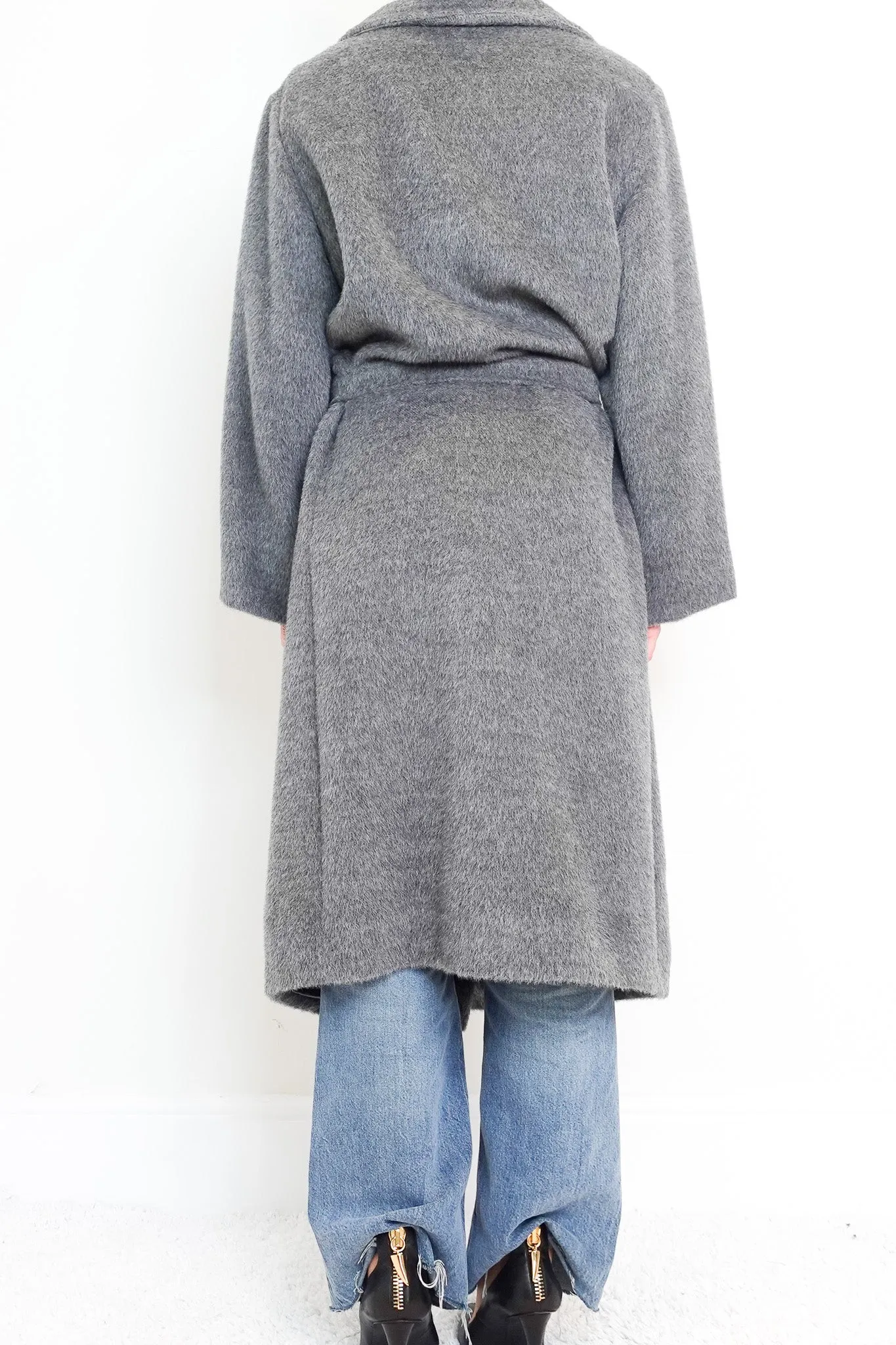 Grey long coat RRP £300