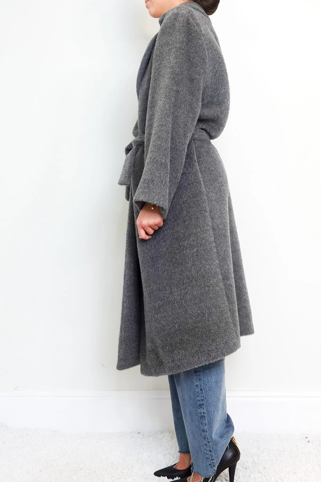 Grey long coat RRP £300