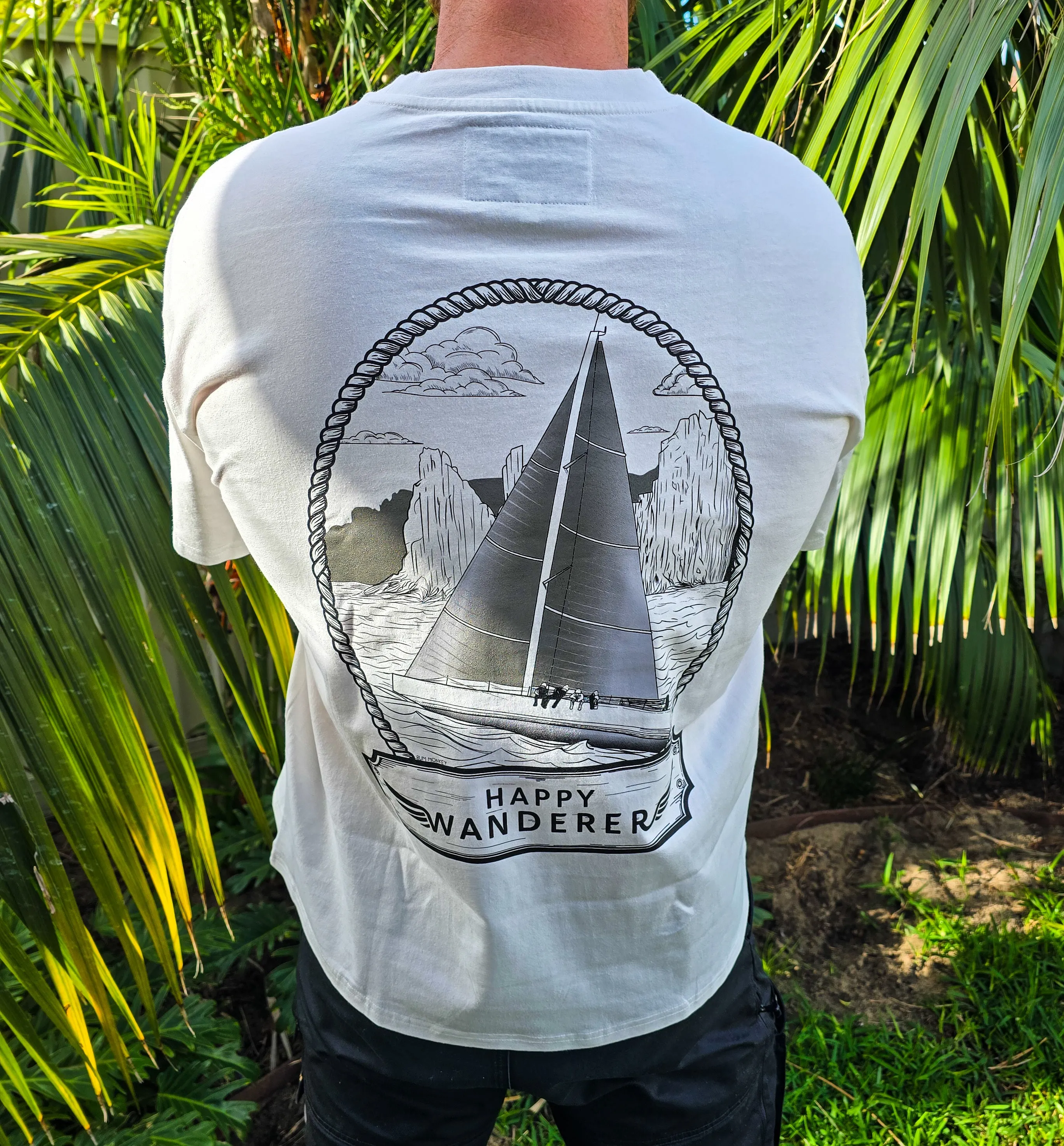 Happy Wanderer Charity Shirt - White Unisex