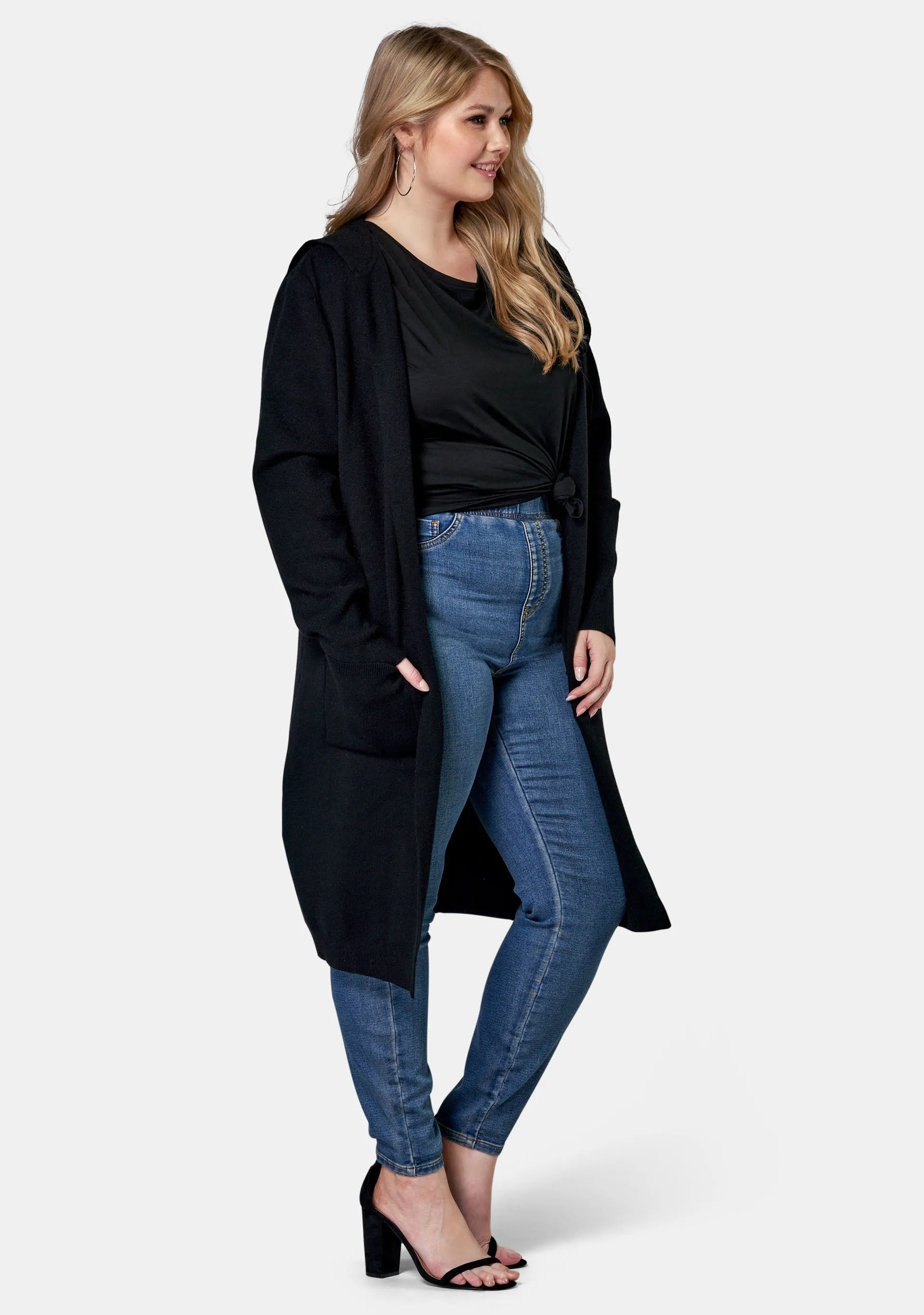 Hattie Hooded Longline Cardi