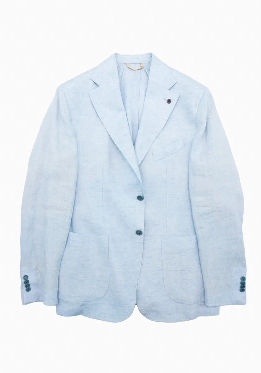 Light Blue Linen Sport Coat