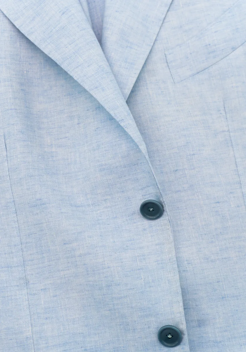 Light Blue Linen Sport Coat