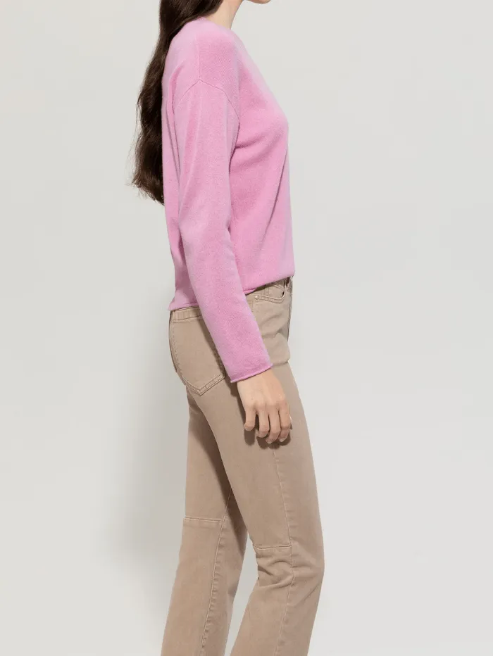 Luisa Cerano Women's Cashmere Blend Jumper In Candy Pink 118606 5871 Col 0439