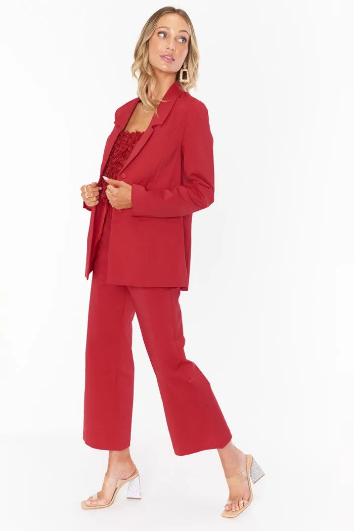 Major Blazer -Red Suiting