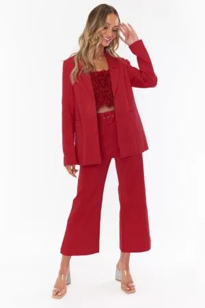 Major Blazer -Red Suiting