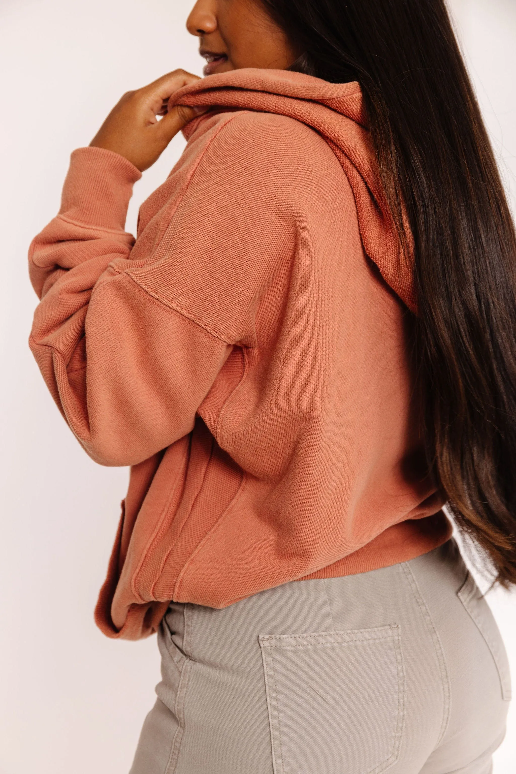 Marina Sweatshirt Hoodie in Clay