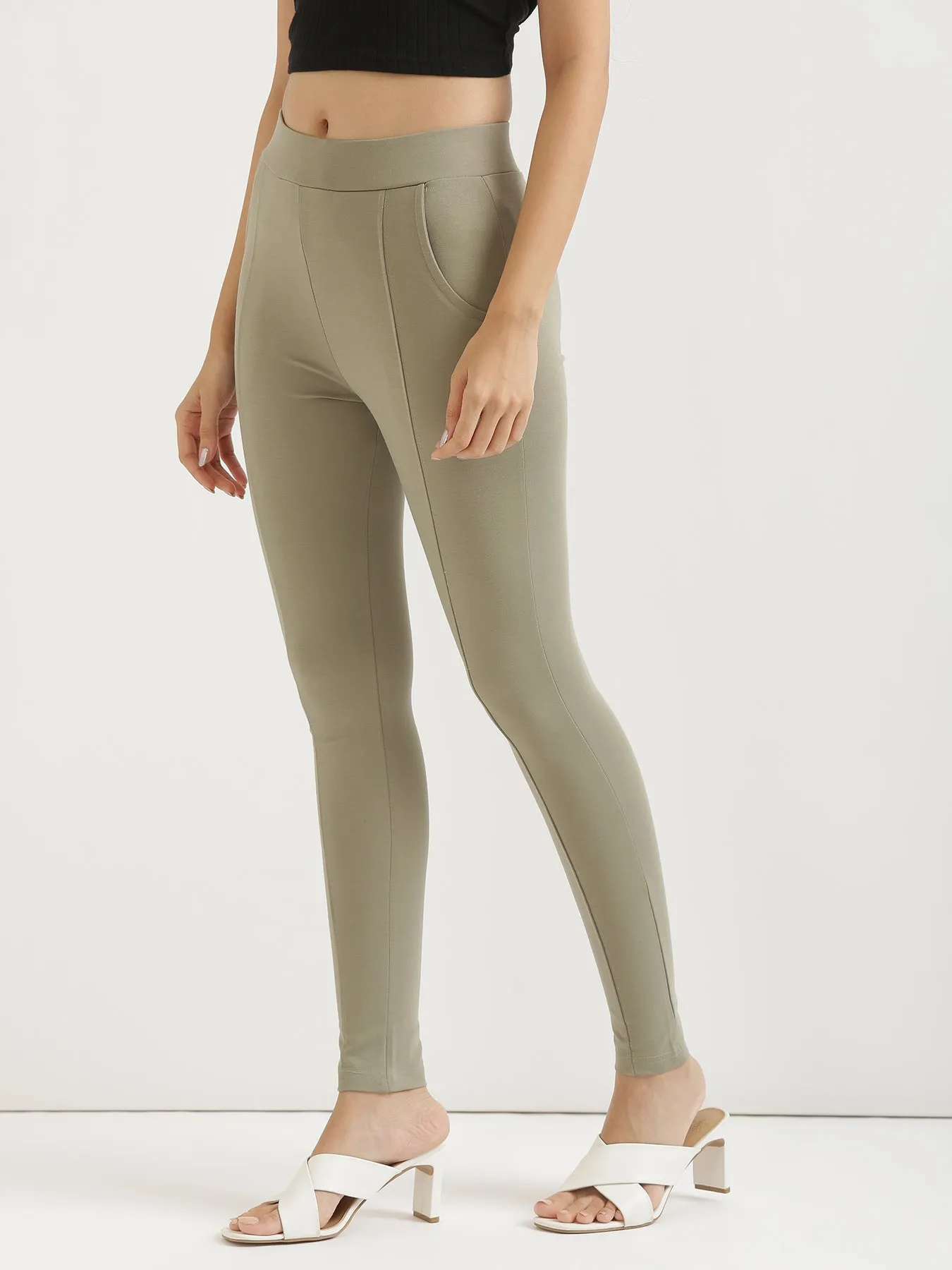 Mint Green 4-Way Stretchable Pants