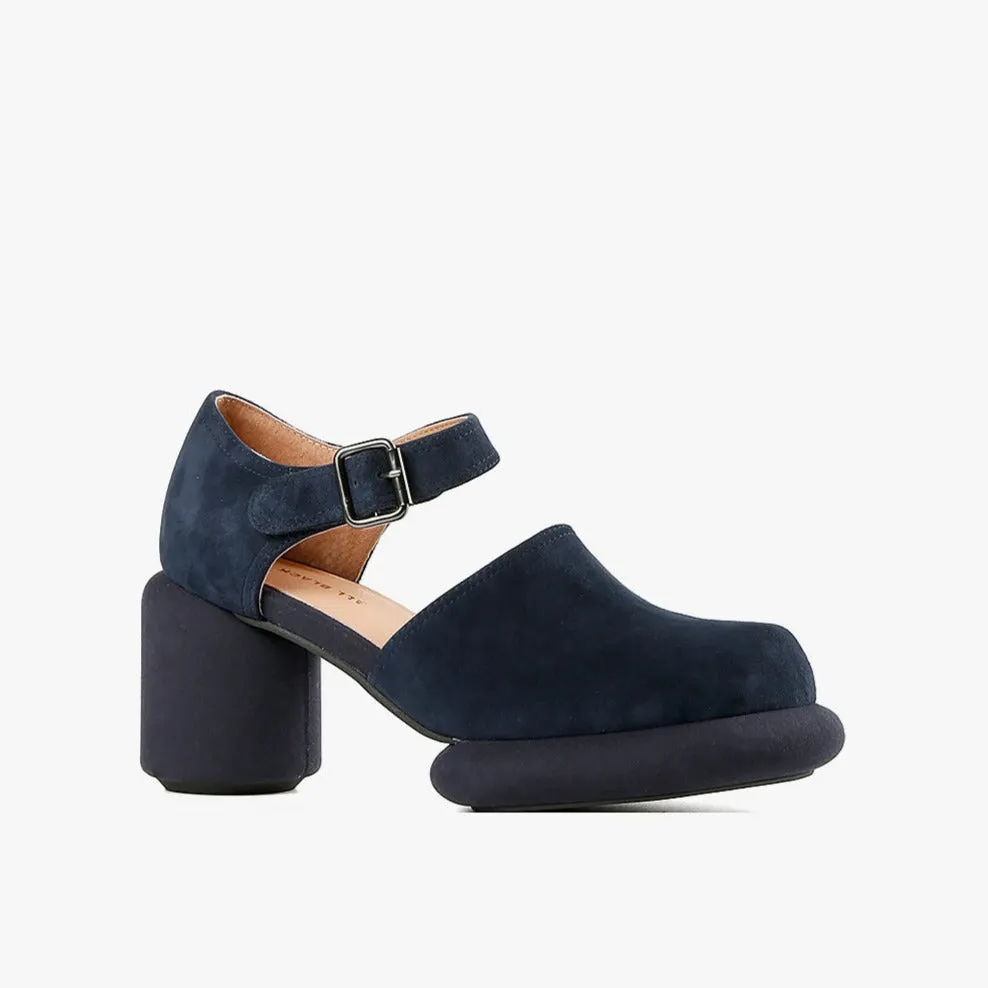 MOD MARY JANE SHOES Navy Suede