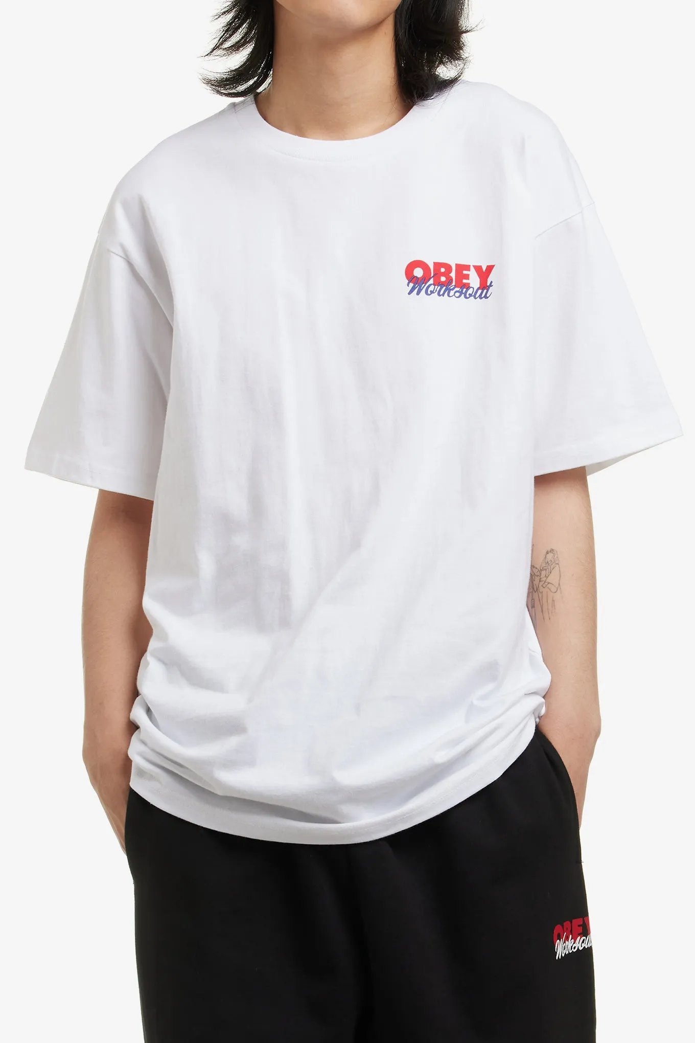 OBEY X WORKSOUT 20TH T-SHIRT