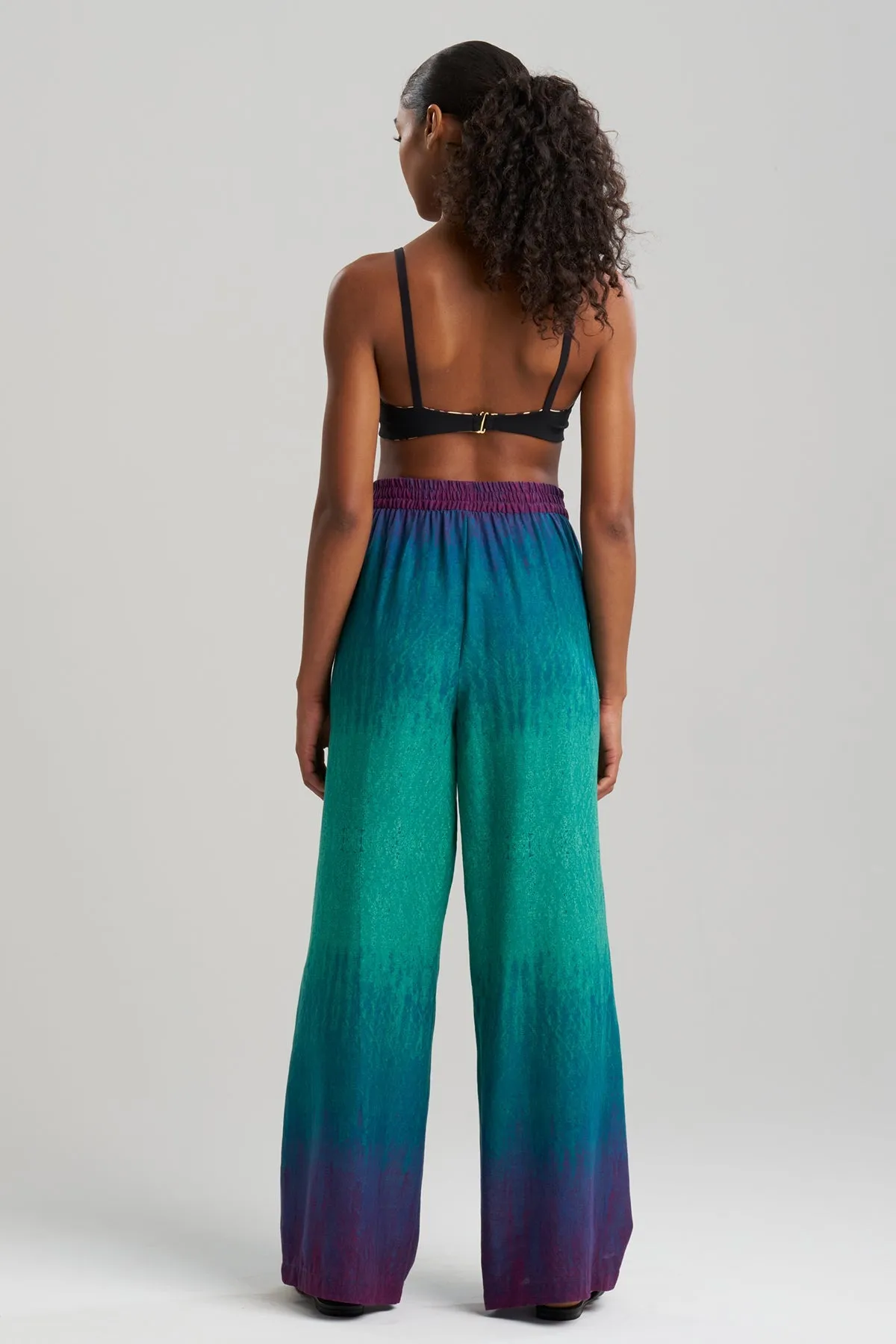 Ombre Printed Gauze Pants