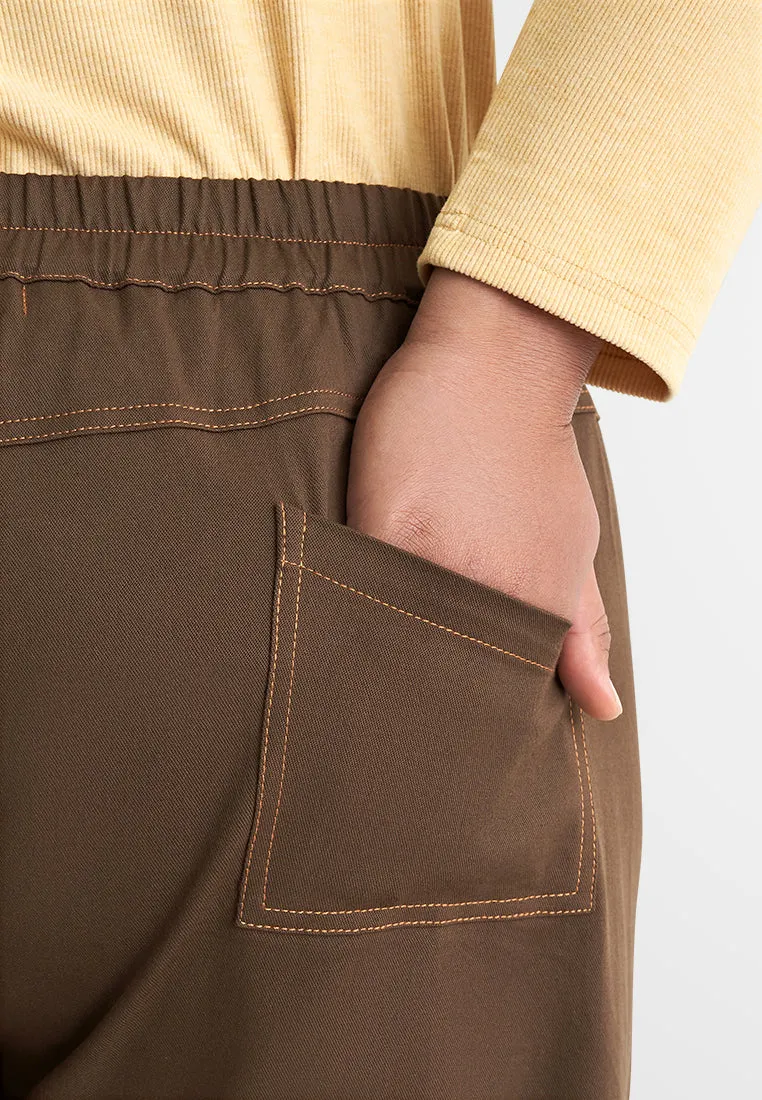 Onida Cargo Contrast Stitch Pocket Pants