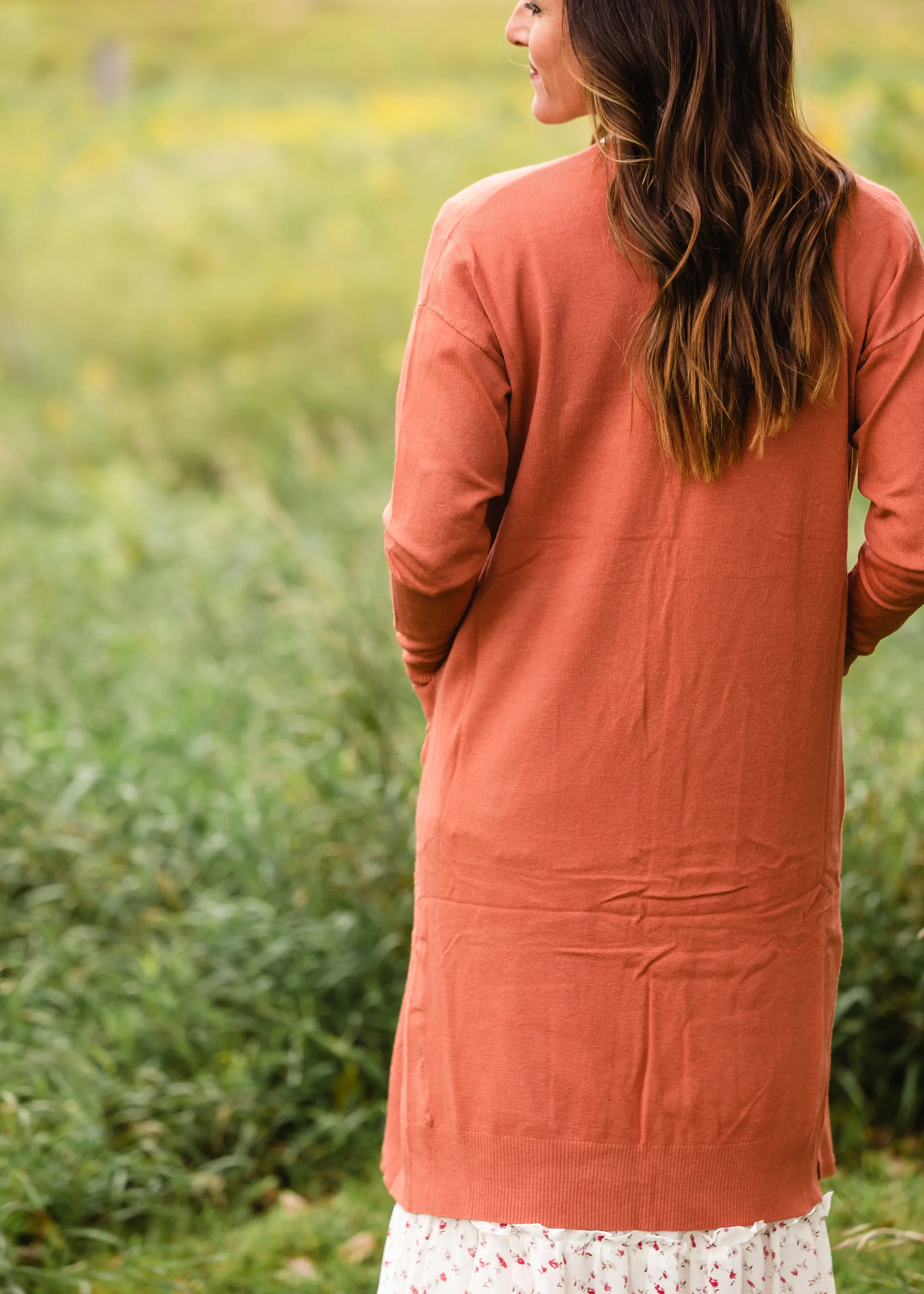 Pale Brick Soft   Classic Cardigan