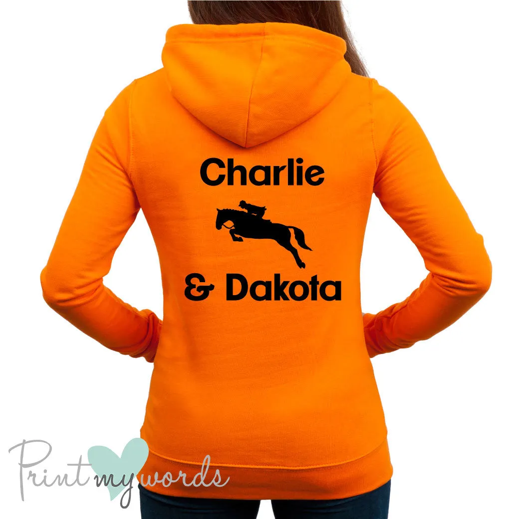 Personalised Jumping Equestrian Hoodie