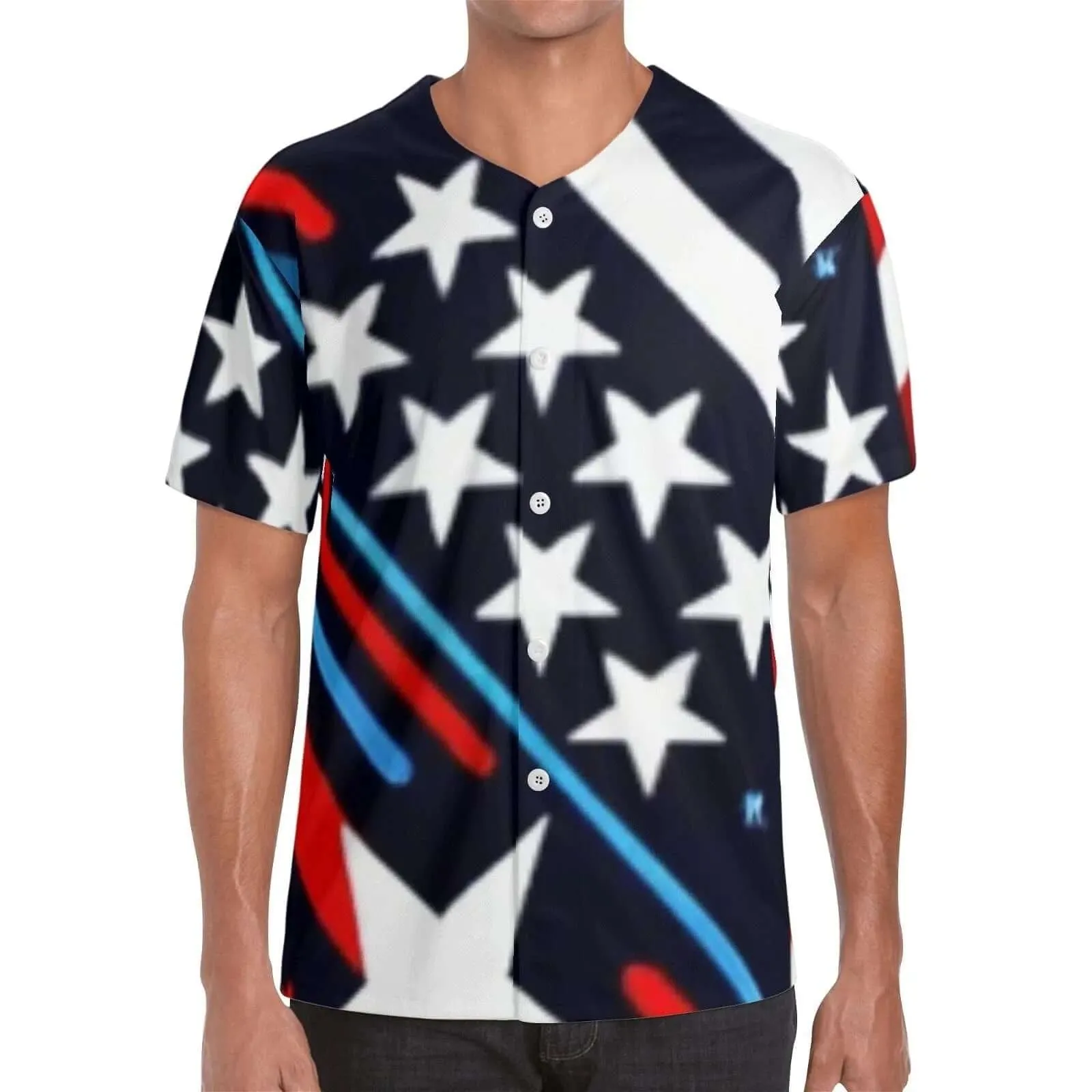 Red white and blue Lightweight Men's Jersey