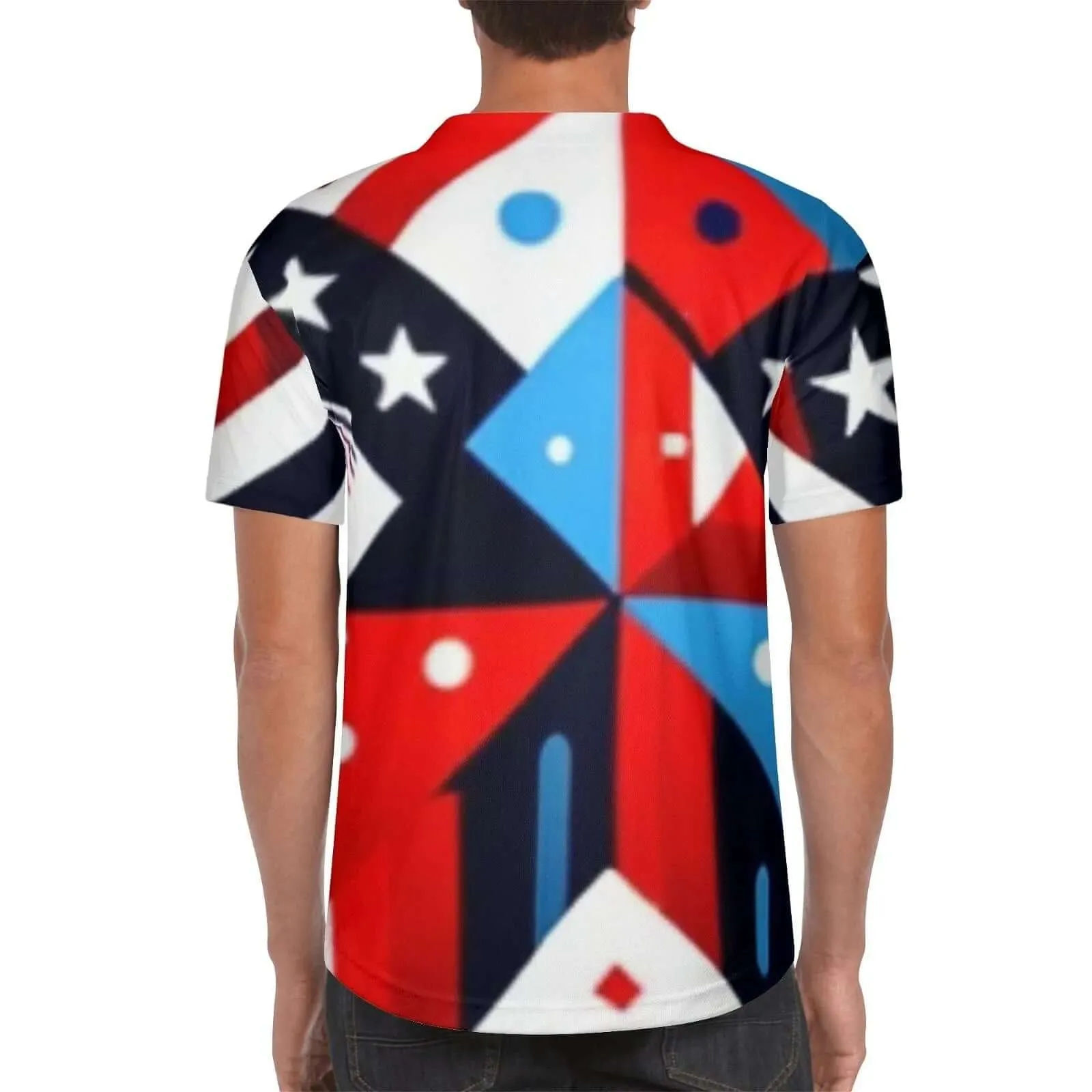 Red white and blue Lightweight Men's Jersey