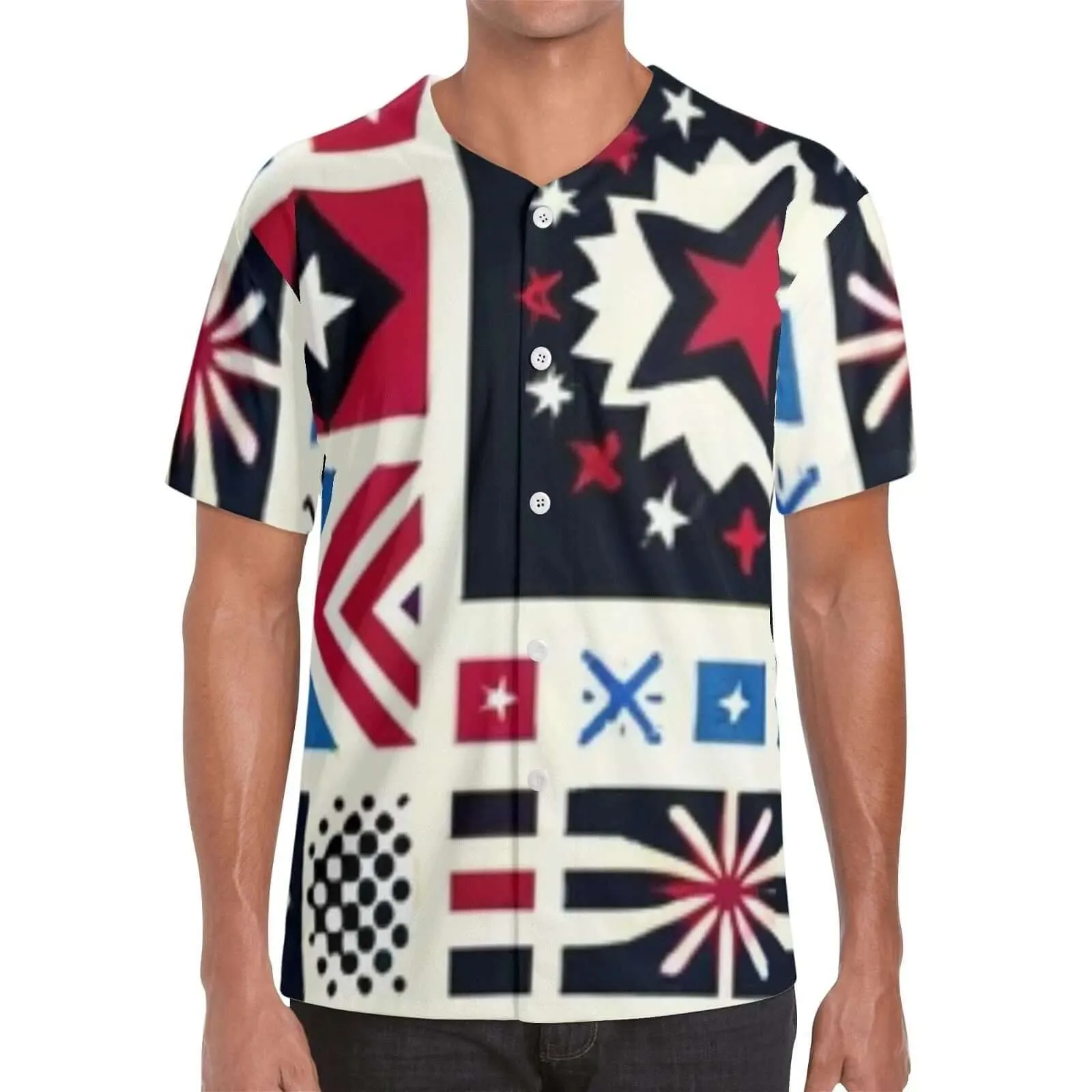 Red white and blue Lightweight Men's Jersey