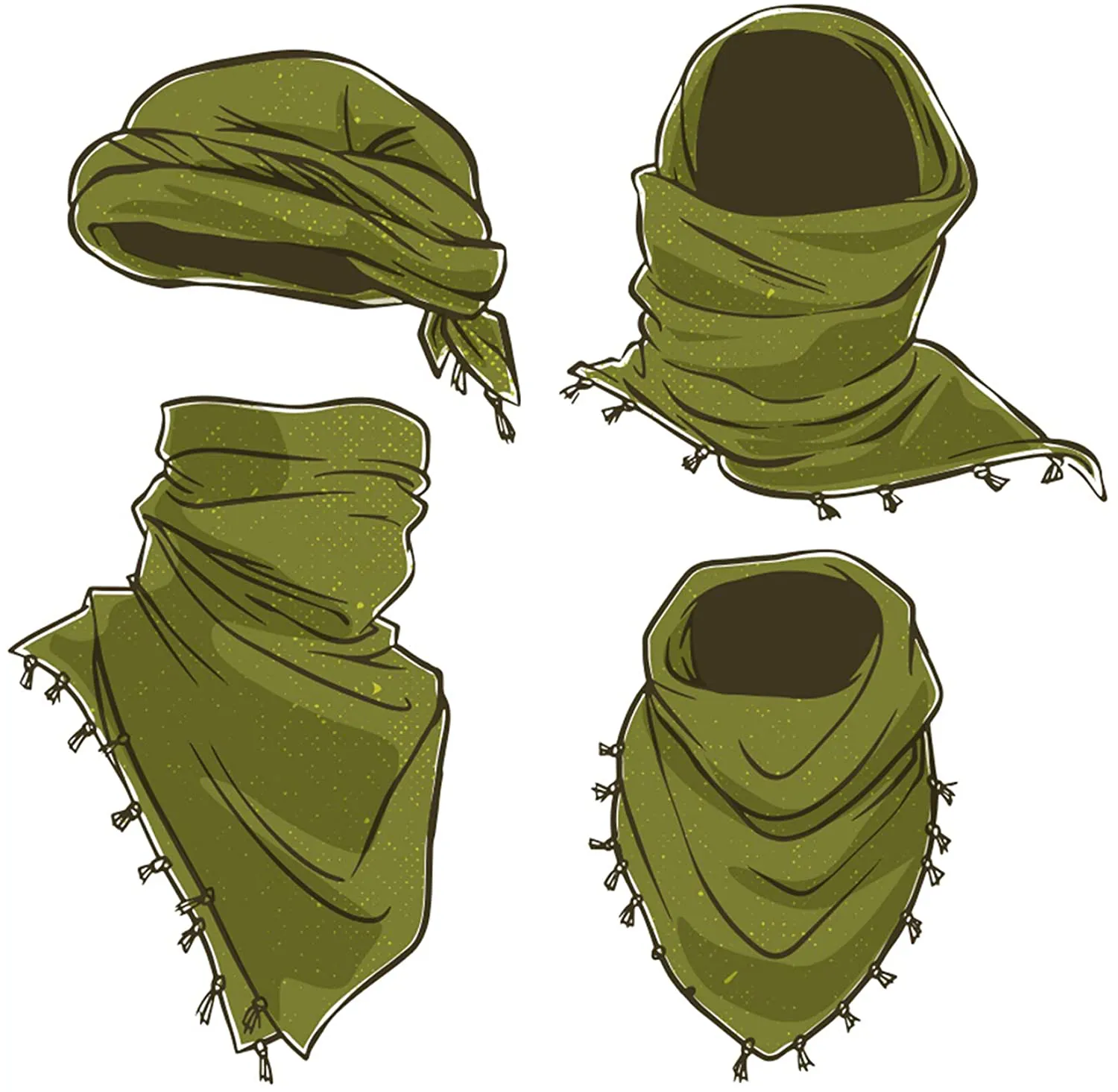 Rothco Skulls Shemagh Tactical Desert Scarf