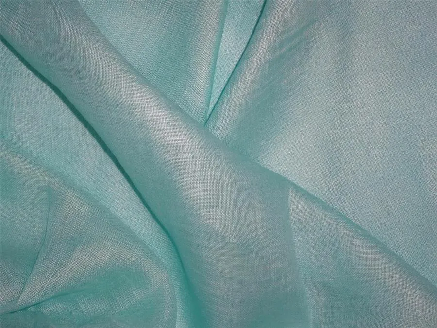 Sheer Gauze Linen--light blue Thin Transparent Linen Fabric 58&quot;