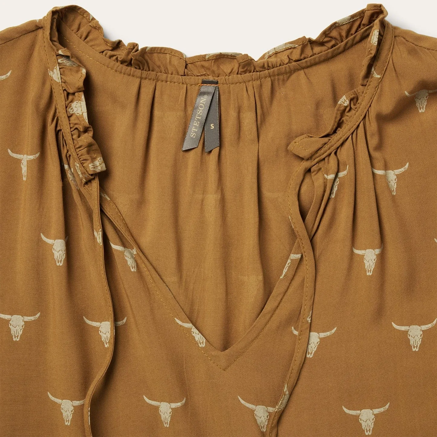 Stetson Women's Brown Mojave Longhorn Print Dress 11-057-0590-7036 BR