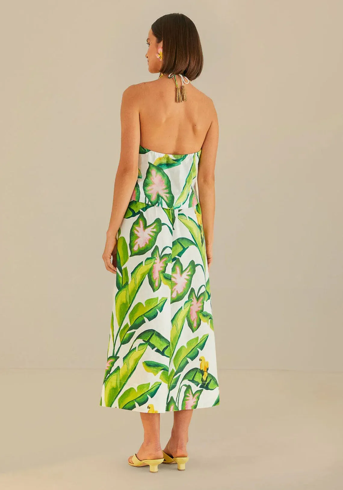 SUMMER FOLIAGE OFF WHITE SKIRT