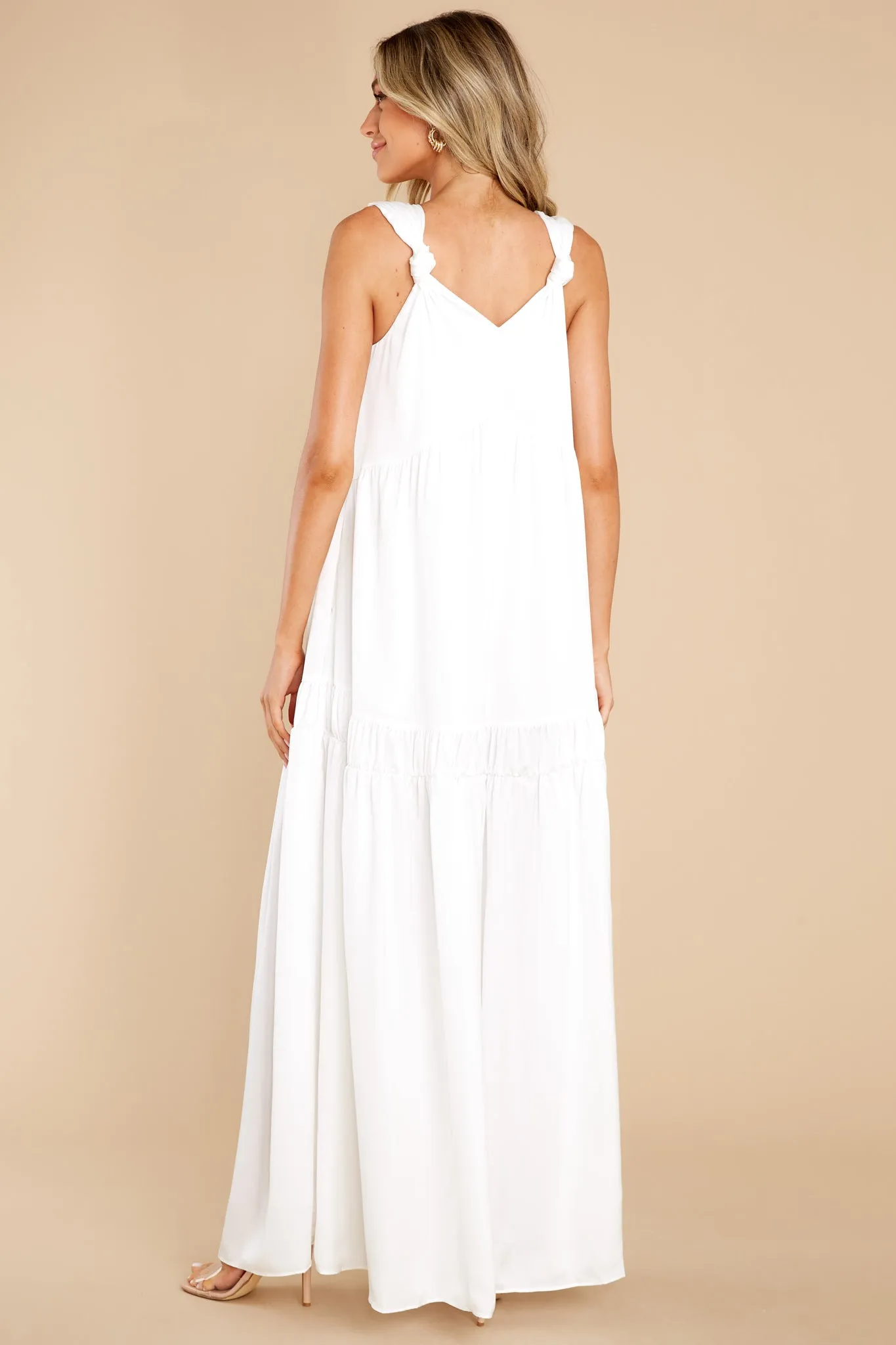 The Way She Moves Ivory Maxi Dress