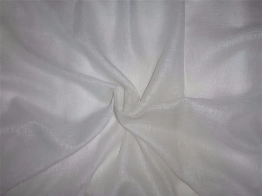 Thin 26 momme off white /light cream pure linen fabric 44&quot;wide *PKT41