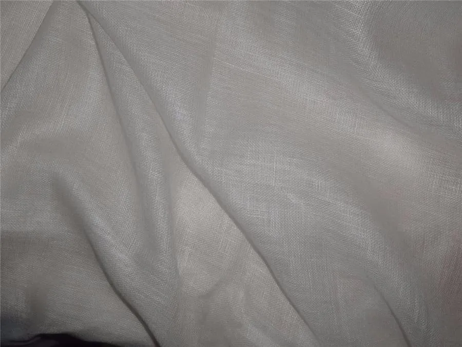 Thin 26 momme off white /light cream pure linen fabric 44&quot;wide *PKT41