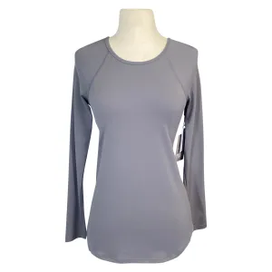 TKEQ Essential Relaxed Long Sleeve Top in Grey - Women's Small