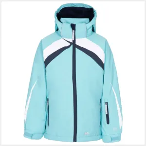 Trespass Distinct Kids Ski Jacket, Aquamarine