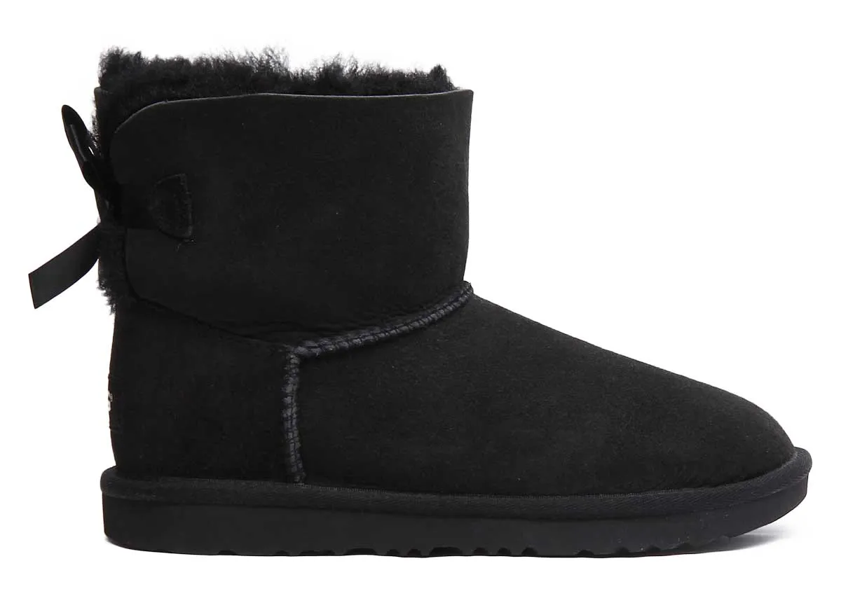 Ugg Australia K Mini Baily Bw In Black For Kids