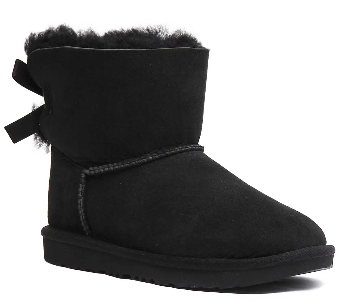 Ugg Australia K Mini Baily Bw In Black For Kids