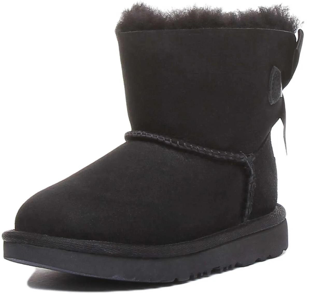 Ugg Australia Toddler Mini Baily Bow In Black