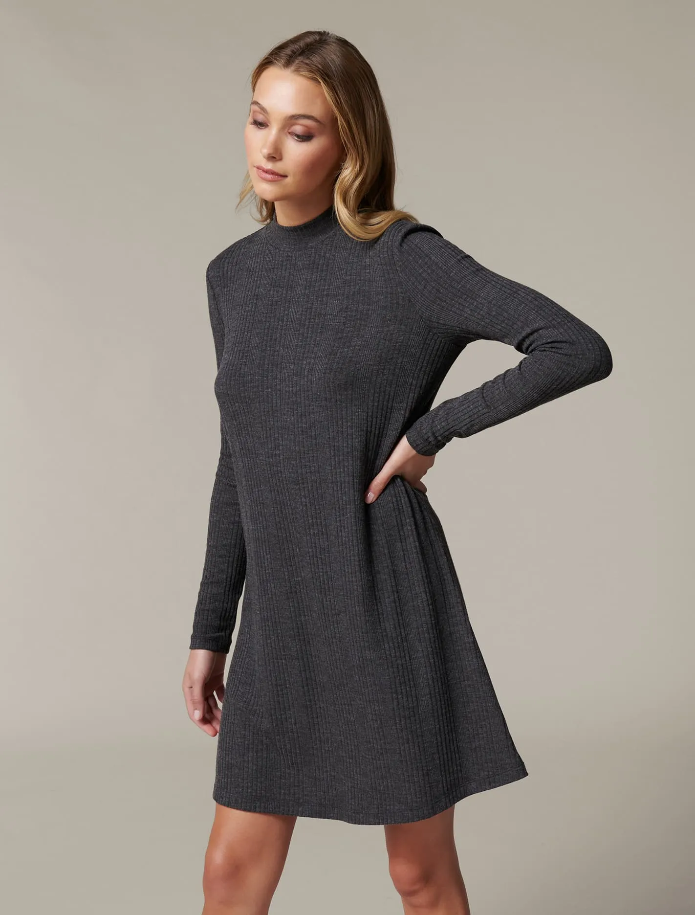 Vienna High Neck Shift Dress