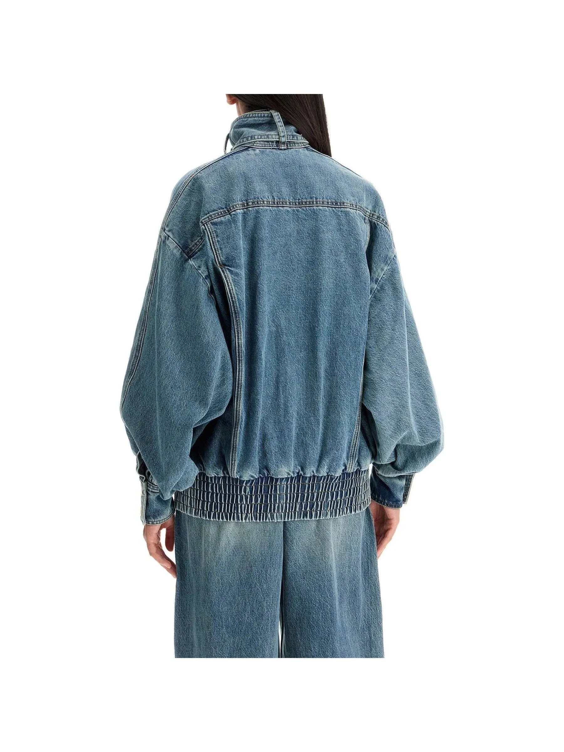 Vintage-Washed Denim Jacket