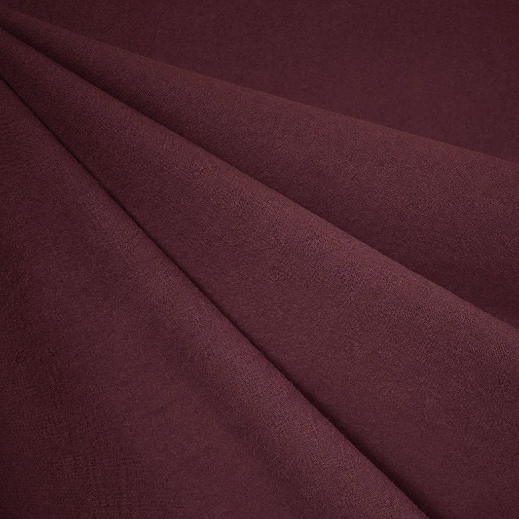 Washed Crinkle Cotton Solid Deep Plum