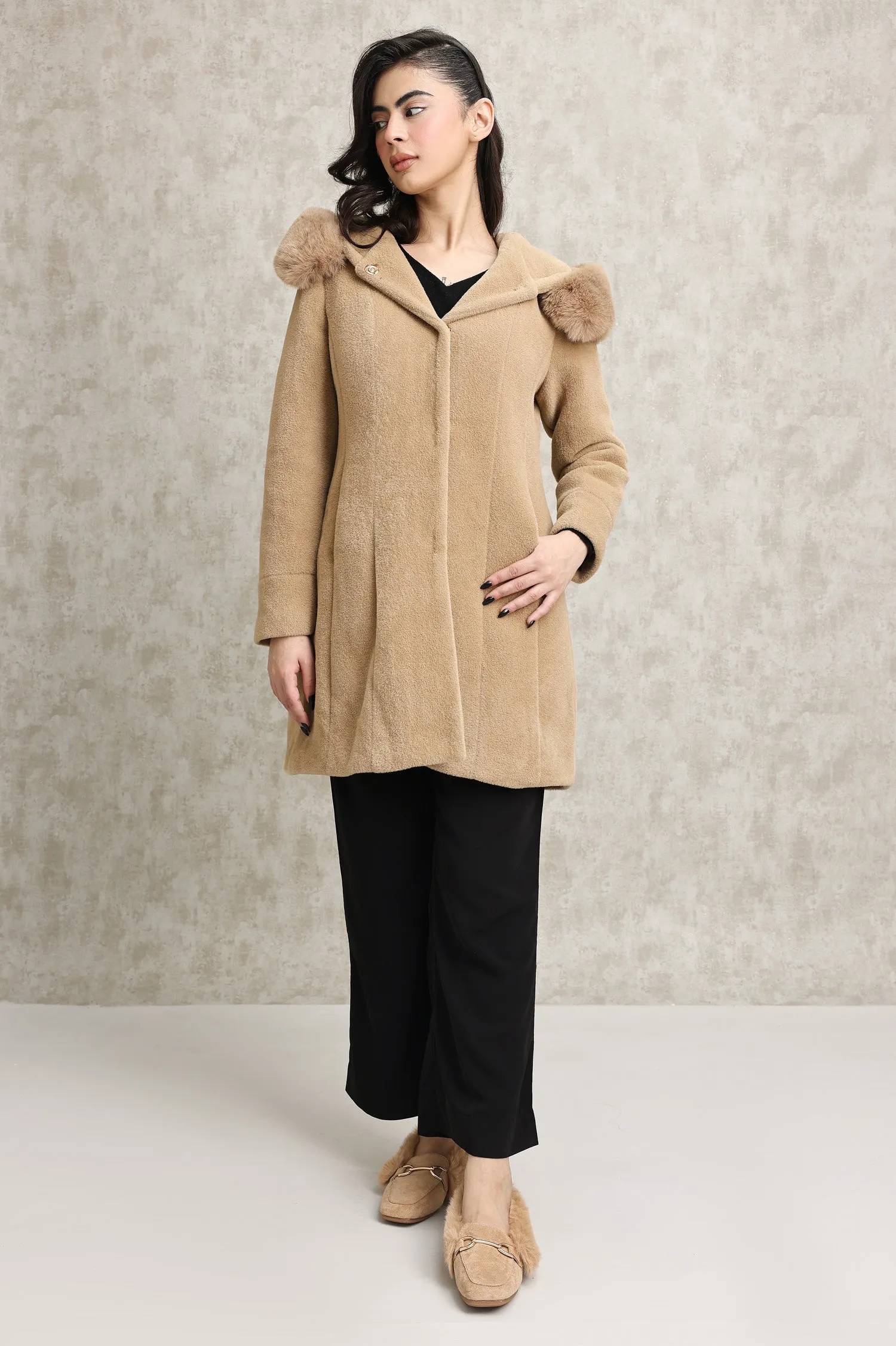 WOOL JACKET-CAMEL